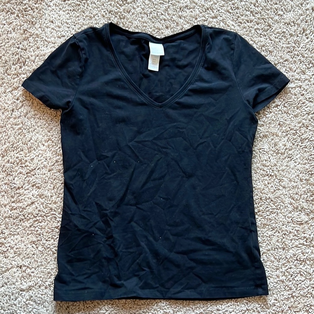 H&M V Neck Short Sleeve Shirt